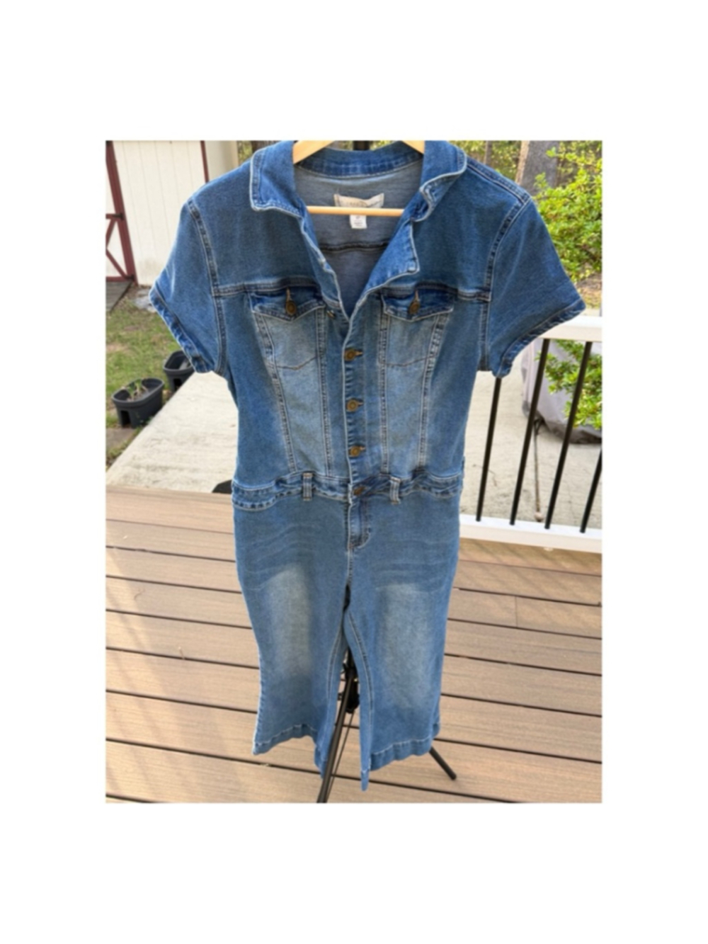 Cato’s Denim Blue Jumpsuit - Size 12 (EUC)